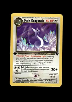 2000 Pokemon TR 1st Ed: # 33 Dark Dragonair NM-MT OR BETTER - Image 1