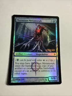 Phyrexian Metamorph FOIL Prerelease LP New Phyrexia Magic the Gathering MTG - Image 1