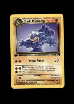 2000 Pokemon TR 1st Ed: # 27 Dark Machamp Non Holo NM-MT OR BETTER - Image 1