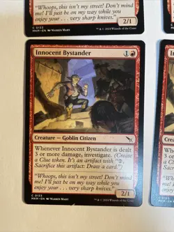 4x Mtg Murders At Karlov Manor Innocent Bystander NM/M Magic The Gathering - Image 2