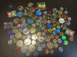 Lot 100+ Official Pokemon Coins Various Sets! Pikachu Charizard Over $300 Value - Image 1