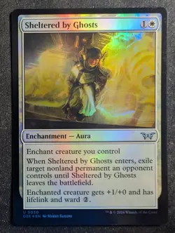 Sheltered by Ghosts - Foil - Duskmourn: House of Horrors (MTG) - Image 1