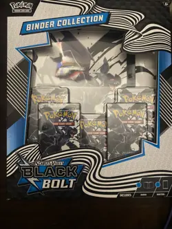 Pokemon Black Bolt Binder Collection - Sealed & New Packaging - Image 1