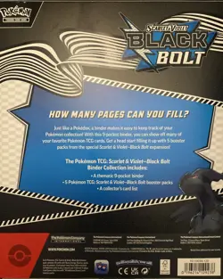 Pokemon Black Bolt Binder Collection - Sealed & New Packaging - Image 4