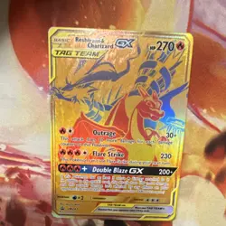 Pokemon Reshiram & Charizard GX 220/173 Tag Team GX Ultra Rare Holo Japanese HP… - Image 1