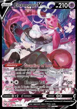 Pokemon Sword & Shield Lost Origin Enamorus V TG18/TG30 Trainer Gallery - Image 1
