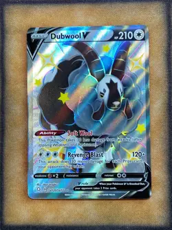Pokemon Dubwool V SV120/SV122 Shining Fates Shiny Vault Shiny Holo Rare NM - Image 1