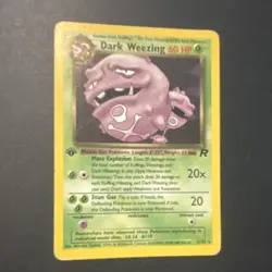 Pokemon TCG Dark Weezing Team Rocket Rare Regular 60 HP 31/82 1st edition - Image 1