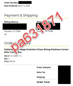 1x 🚨 Pokemon Center PKC Chaos Rising ETB CONFIRMED✅ Sealed PRESALE MAY 22!! - Image 3