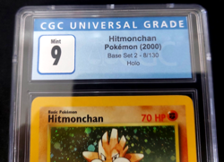 2000 Pokemon Base Set 2 Hitmonchan Holo 8/130 CGC 9 MINT - Image 2