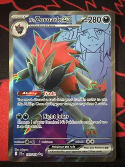 2025 POKEMON JTG EN-JOURNEY TOGETHER 175 N'S ZOROARK EX ULTRA RARE - Image 1