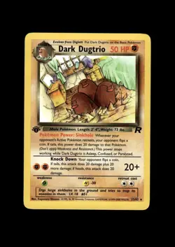 2000 Pokemon TR 1st Ed: # 23 Dark Dugtrio NM-MT OR BETTER - Image 1
