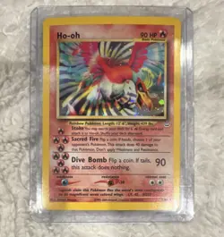 Pokemon Ho-oh 90 HP Neo Revelation 07/64 Holo Rare Basic 2000 Pokemon TCG - Image 1