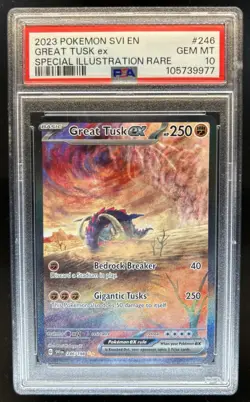 2023 Pokemon SV Great Tusk ex Special Illustration Rare #246/198 PSA 10 GEM MINT - Image 1