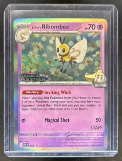 2023-25 Pokemon SV Black Star Promos Lillie's Ribombee Staff VAR #183b - Image 1