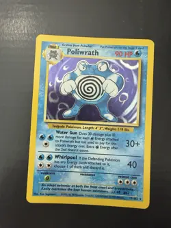 Pokemon TCG Poliwrath Base Set 13/102 Holo Rare 90 HP 1999 English - Image 1