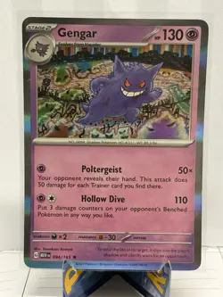 Gengar Pokemon TCG SV: Scarlet & Violet 151 094/165 Holo NM - Image 1