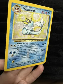 Vaporeon 28/64 Jungle Non Holo Rare Pokemon TCG WOTC 1999 Vintage - Image 5