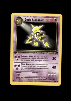 2000 Pokemon TR 1st Ed: # 18 Dark Alakazam Non Holo NM-MT OR BETTER - Image 1