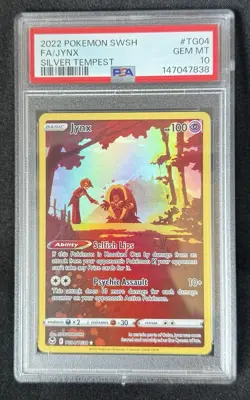 Pokemon Jynx TCG TG04/TG30 PSA 10 Graded Silver Tempest - Image 1