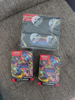 EMPTY Lot Pokemon Phantasmal Flames Booster Box + Booster Bundles - Image 1
