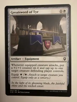 Greatsword of Tyr *Common* Magic MtG x1 CLB Baldur's Gate - Image 1