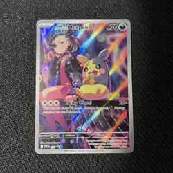 Pokemon Marnie's Morpeko 206 Scarlet & Violet Promo Full Art Holo 70 HP Electric - Image 3