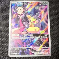 Pokemon Marnie's Morpeko 206 Scarlet & Violet Promo Full Art Holo 70 HP Electric - Image 2