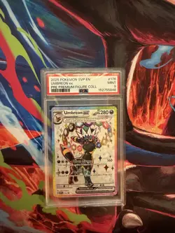 2025 POKEMON PRISMATIC EVOLUTIONS PREMIUM FIGURE COLLECTION UMBREON EX PSA 9 - Image 3
