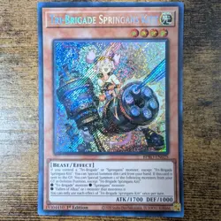 Tri-Brigade Springans Kitt BPRO-EN025 Secret Rare 1st Ed Burst Protocol YuGiOh - Image 1