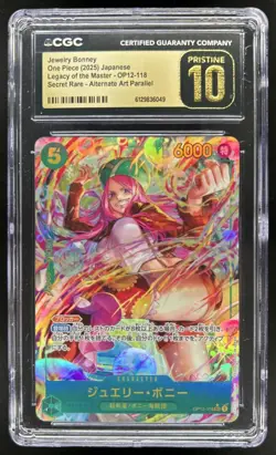 2025 One Piece JP Jewelry Bonney Alt Art Secret Rare #OP12-118 CGC 10 - Image 1