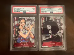 One Piece Japanese 25th Anniversary Promo Lot Of 2 Cards (PSA 6, 7) - Image 1