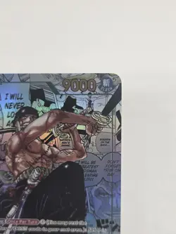 Roronoa Zoro OP06-118 Wings of the Captain Secret Rare Manga Alt Art Foil NM - Image 3