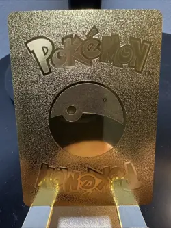 Pokemon Mewtwo & Mew GX Tag Team 270hp Gold Foil Fan Art Collector Card TCG - Image 2