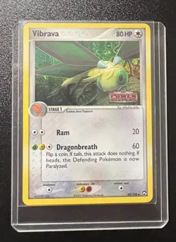 Vibrava 40/108 Power Keepers STAMPED Reverse Holo Pokemon Card - Image 5