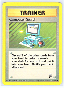 Computer Search 101/130 Base Set 2 NM or LP Pokemon Card - Image 1