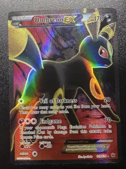 Pokemon Umbreon EX Full Art Ultra Rare Holo Fates Collide 119/124 English Card - Image 1