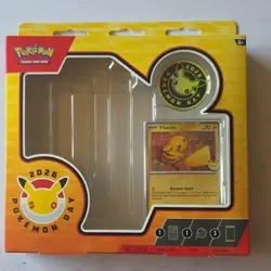 Pokemon Day 2026 Sealed Box Pikachu Promo Card Coin 3 Booster Packs English - Image 1