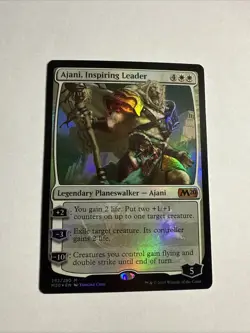 MTG Ajani, Inspiring Leader Core Set 2020 Foil NM magic the gathering - Image 1