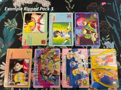 One Sealed Vintage Pack x7 Cards 1993 - 1995 Sailor Moon Carddass Bandai - 119 - Image 5