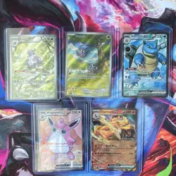 Pokemon Charizard, Blastoise, Nidoking EX Secret Rare Holo Lot English 5 Cards - Image 1