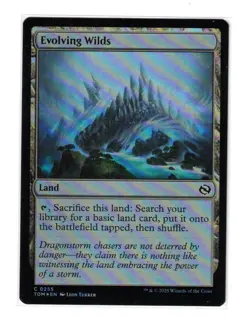 MTG - NM FOIL - Evolving Wilds - Tarkir: Dragonstorm 255 - Image 1