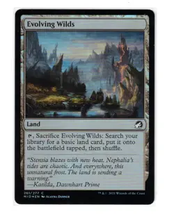 MTG - NM FOIL - Evolving Wilds - Innistrad: Midnight Hunt 269 - Image 1
