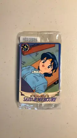 One Sealed Vintage Pack x7 Cards 1993 - 1995 Sailor Moon Carddass Bandai - 117 - Image 1