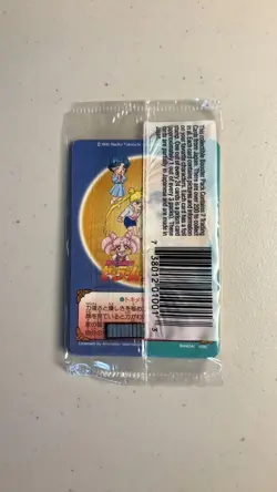 One Sealed Vintage Pack x7 Cards 1993 - 1995 Sailor Moon Carddass Bandai - 117 - Image 2