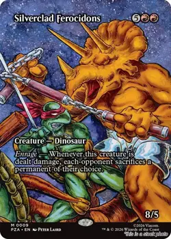 Silverclad Ferocidons (Borderless) [PZA - 9] - NM [] TCG MTG - Image 1