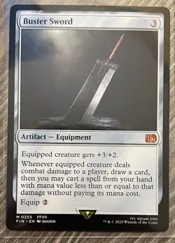 MTG: Buster Sword - 0255 - NM -Final Fantasy 7 Magic - Image 1