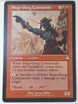 Siege-Gang Commander - Retro Frame - Magic the Gathering MTG Nice! - Image 1