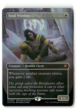 Soul Warden Borderless FOIL Special Guests MTG NM - Image 1