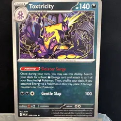 Pokemon tcg *NON-HOLO*Toxtricity Rare 068/094 Deck Exclusives - Image 1